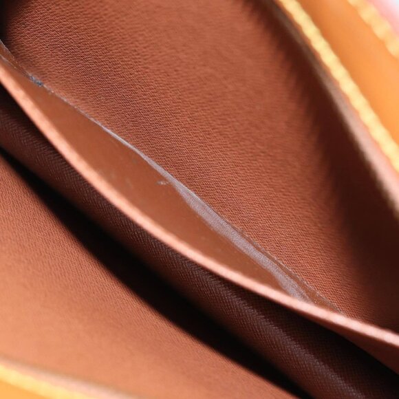 LOUIS VUITTON Epi Pochette Homme Clutch Bag Brown Zipang gold - Picture 8 of 16